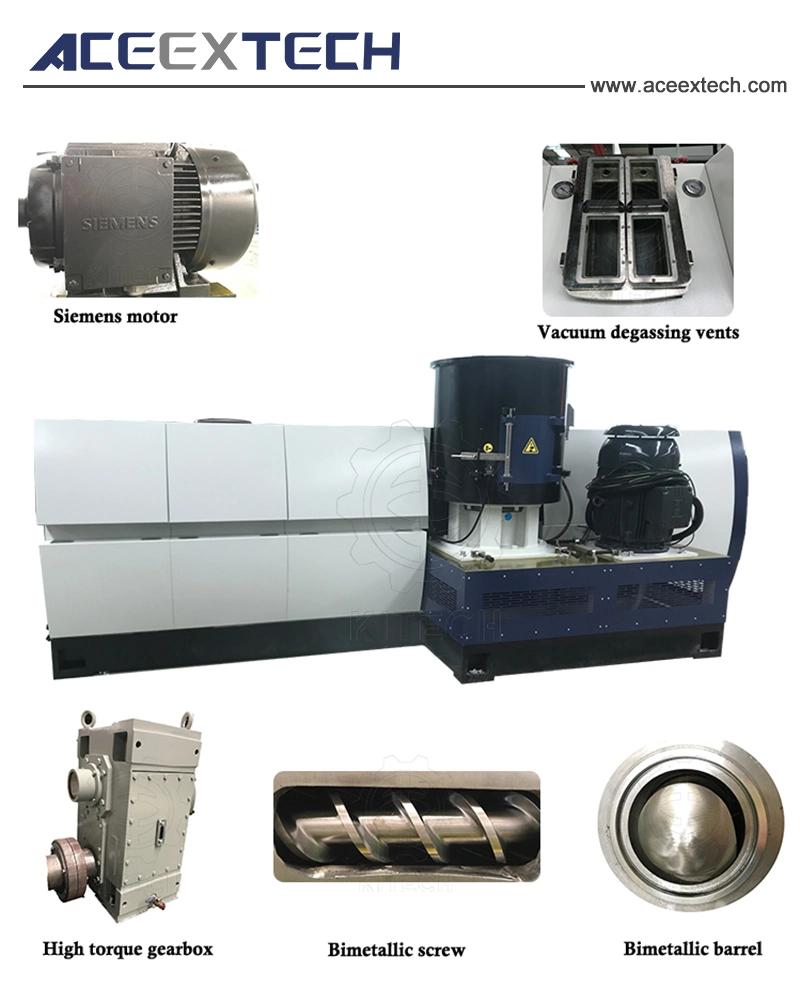Film Recycled and Granulation Line Machine with Vented Single Screw Extruder