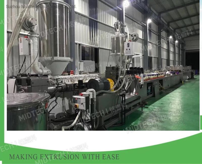 (Midtech Industry) Plastic Foam PE/HDPE Ocean Marine Pedal Profile Board Extrusion/Extruder Making Machine