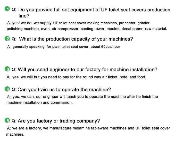 Automatic 600 Ton UF Toilet Seat Cover Making Thermoforming Machine