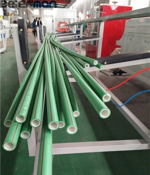 Euro-Standard Quality 20-75mm PPR Single Layer Pipe Sj65/33 Single Screw Extruder Production Line with Color Mark Line Co-Extruder