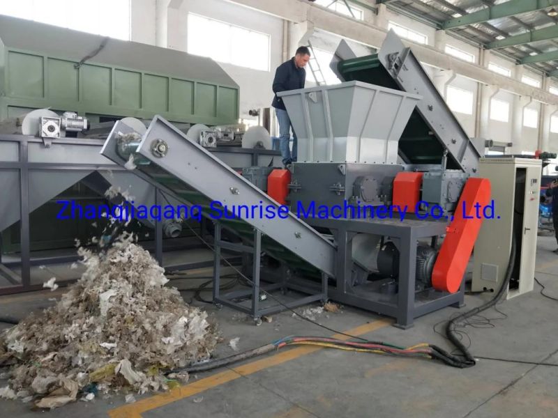 Waste Material Plastic Lump HDPE Pipe Shredder Single Shaft Shredder