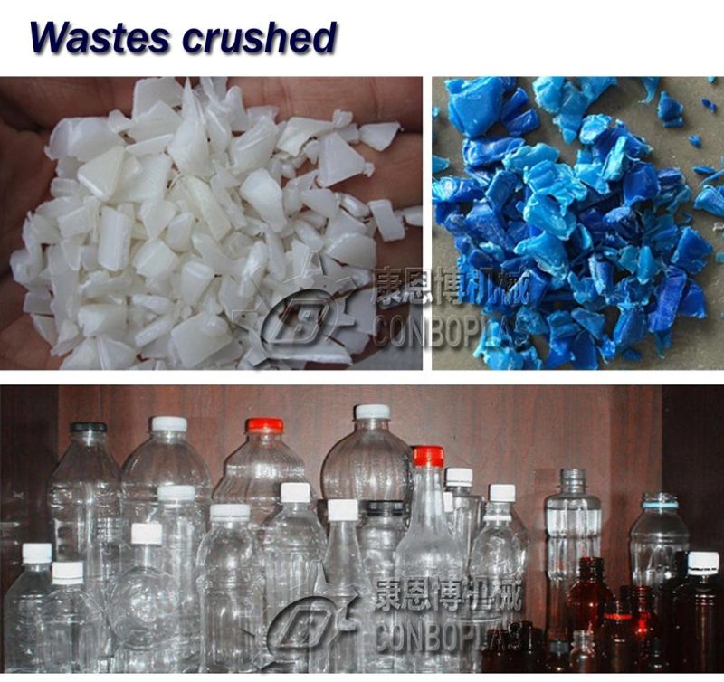 Plastic Crusher for PVC PP PPR HDPE LDPE PE ABS Pet Bottle Film Woven Shopping Bag Pipe Tube Hose Ceiling Panel Board Sheet Bucket Injection Molding Wastes