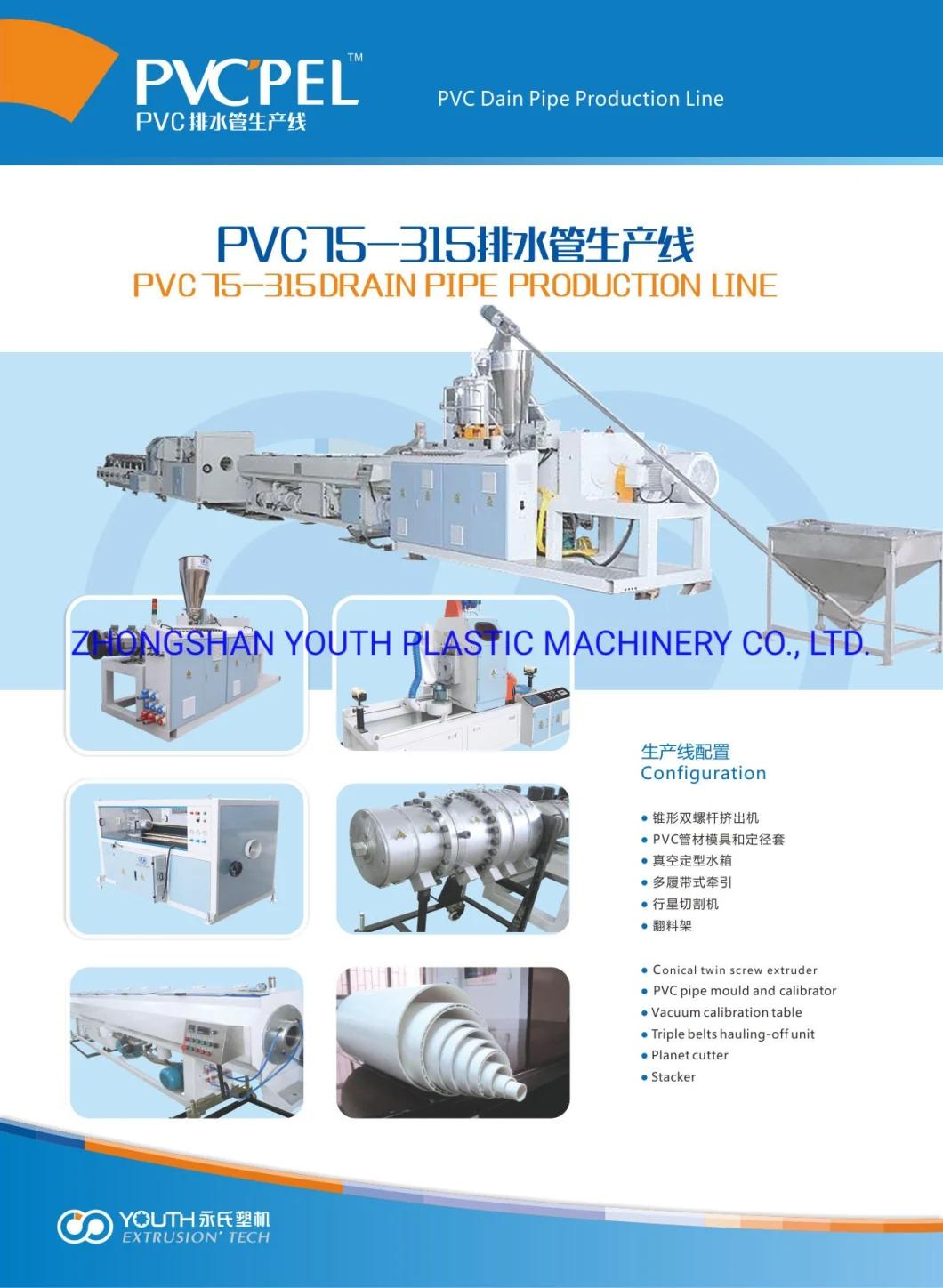 Automatic Water Supply Drainage Plastic PVC Pipe Extrusion Production Line Machine