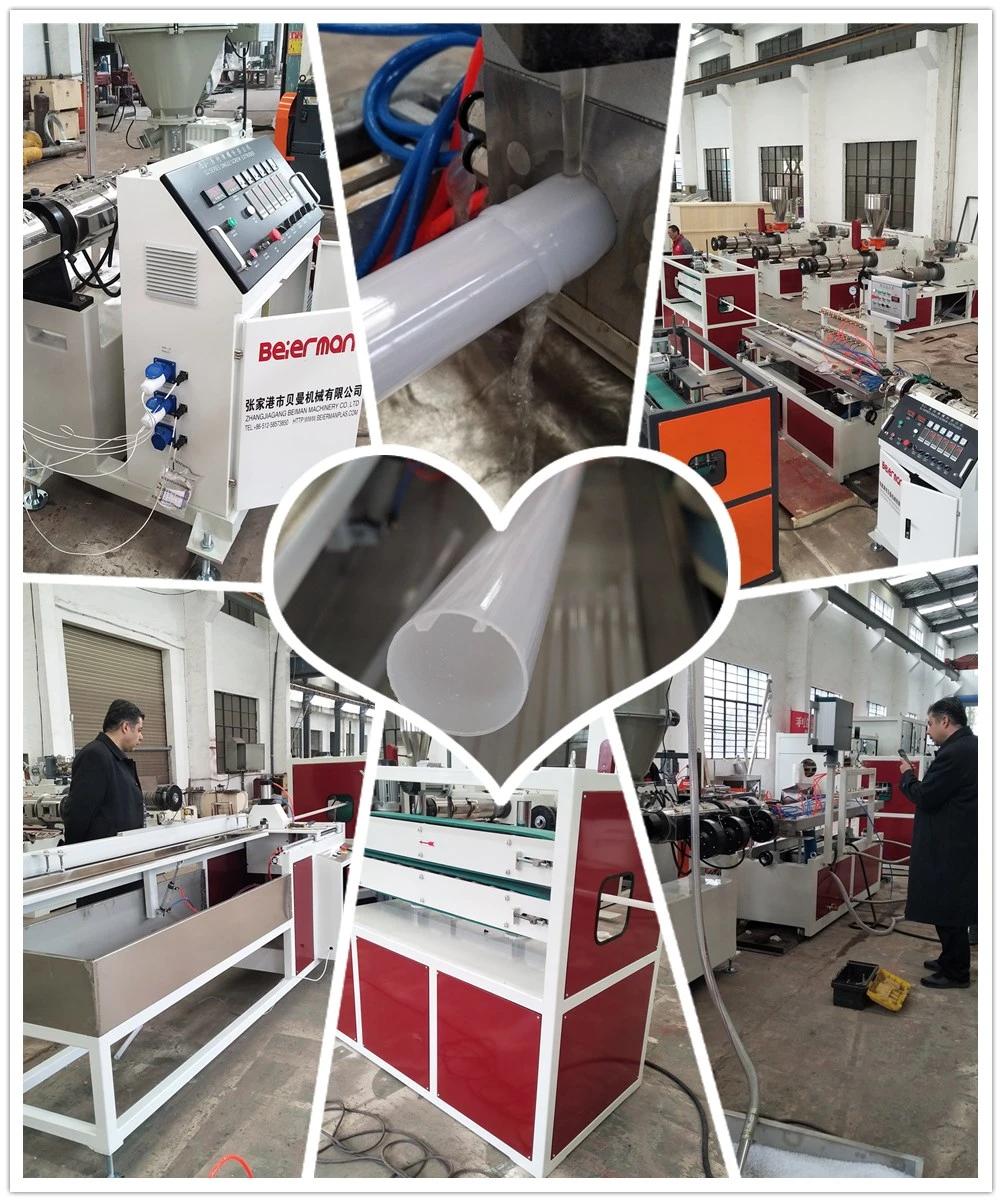 Beierman Sj50 Extruder 1 Color PC ABS UV Tube LED Light Quartz Linear Lampshade Making Machine Profile Production Line