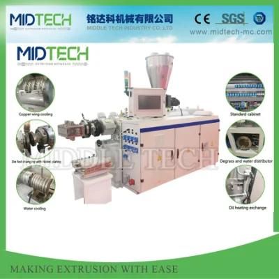 Competitive Price for Plastic PVC/SPVC/WPC Sheet Conical Twin Screw Extruder