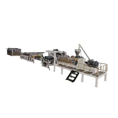 Customized PE PVC Pet PP Sheet Extrusion Machine Production Line Twin Screw Extruder ...