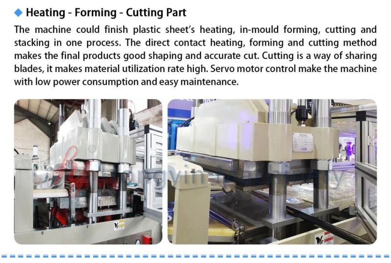 High Productivity Labor Saving Plastic BOPS Box Thermal Forming Machine