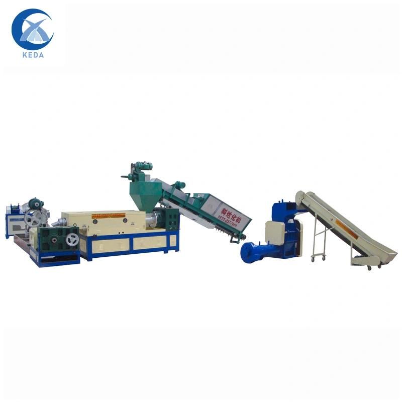Waste Plastic PP PE LDPE HDPE BOPP Film Woven Bags Agglomerator Compact Bottle Flakes/Scraps Recycling Water Ring Cutter/Noodle Type/Under Water Granulator