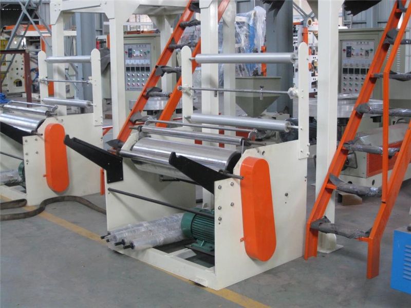 HDPE Lifting Frame Film Blowing Machine with Autoloader, mechanical Screen Changer