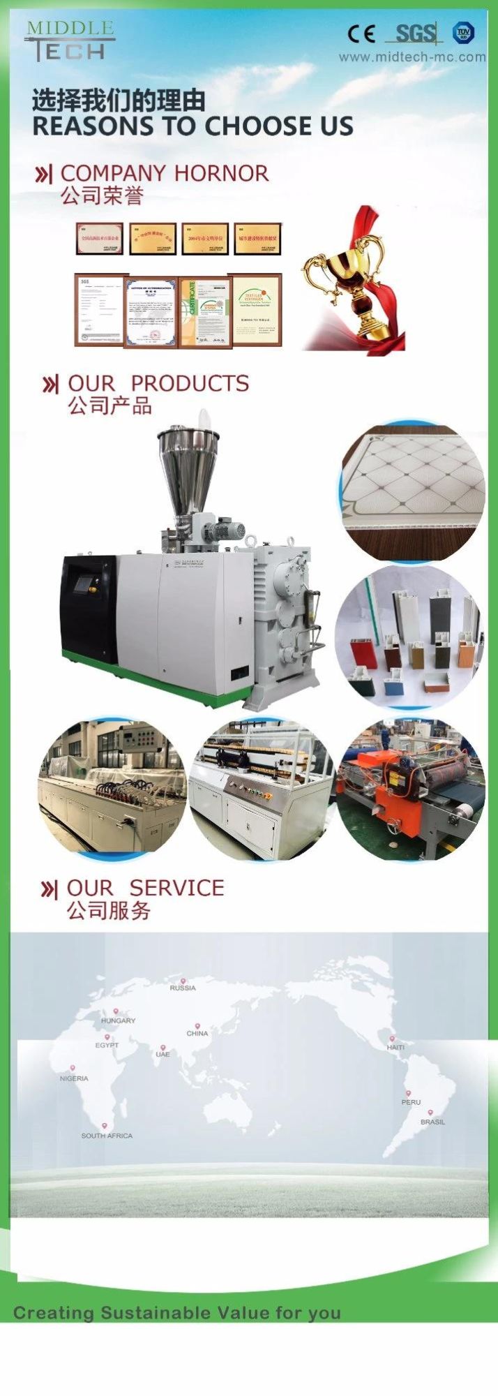 Plastic PVC Window Profile Machine PVC Edge Banding Production Line