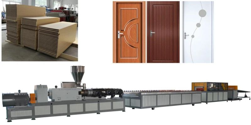 PP PE PVC Wood Machine WPC Profile Extrusion Line
