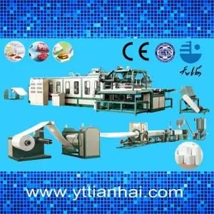 CE Approved Foam Food Fruit Plate/Tray Vacuum Thermoforming Machine