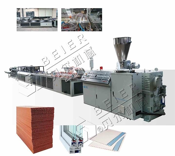 Plasitc PVC Wide Window /Door Frame Profile Extrusion Machine Production Line