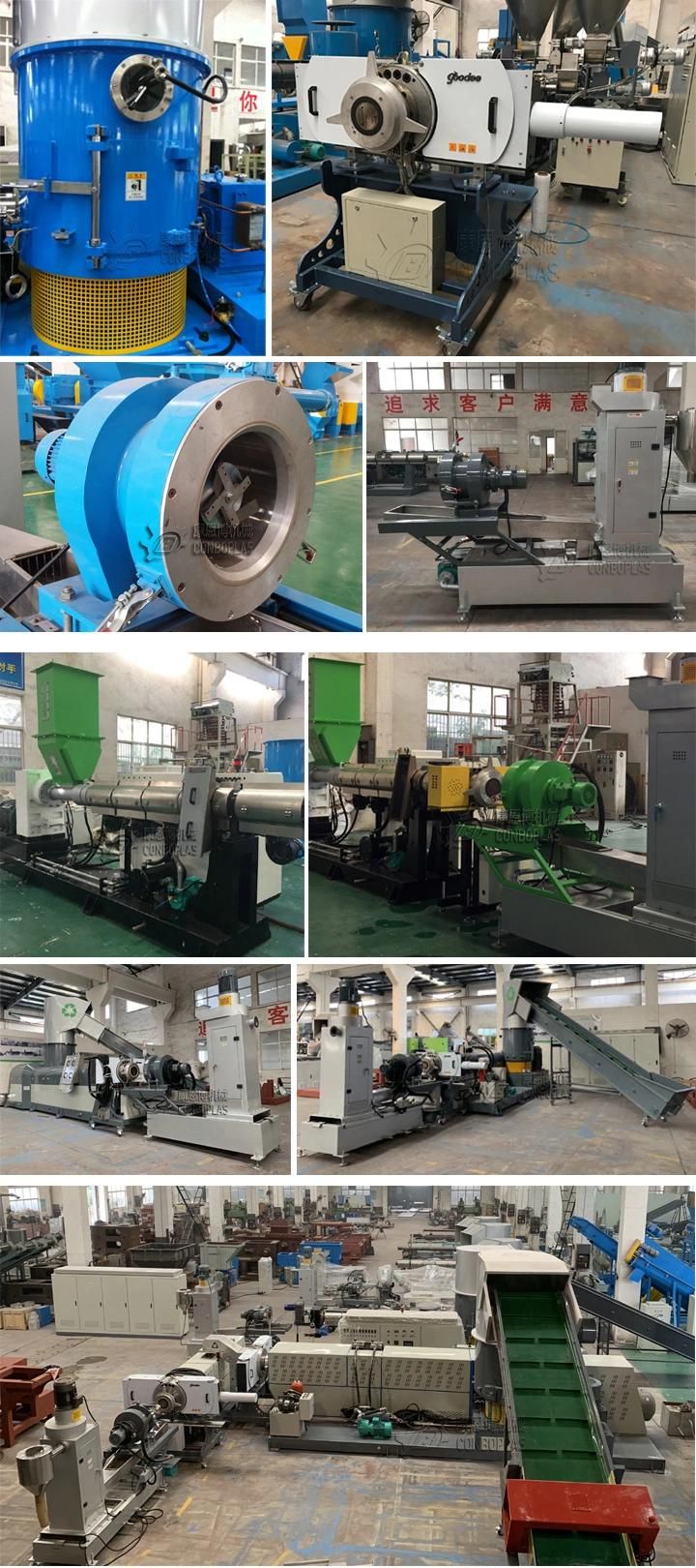 Plastic Waste PP Woven Bag Jumbo Ton Bag LDPE HDPE PE Film Double Stage Die Face Water Ring Hot Cutting Pelletizing Granulating Recycling Machine