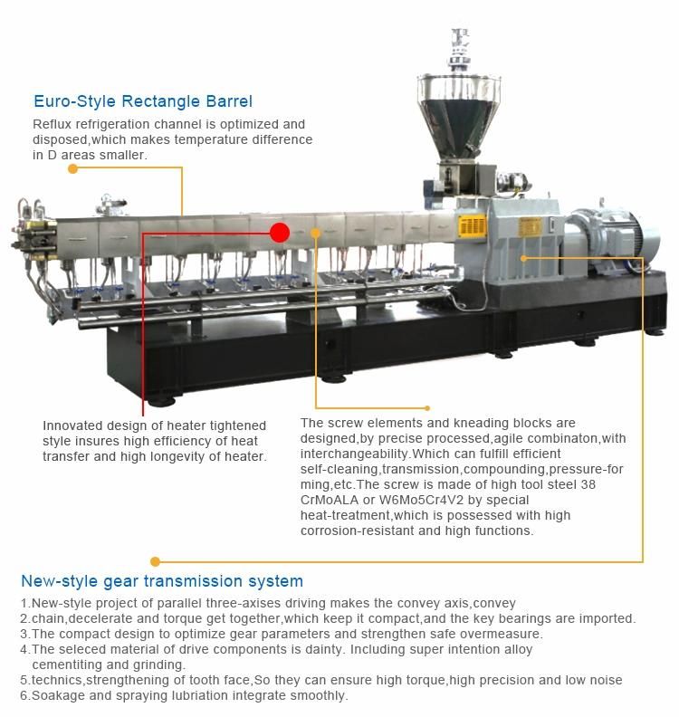 PU PVC TPR Sole Twin Screw Plastic Granules Making Machine