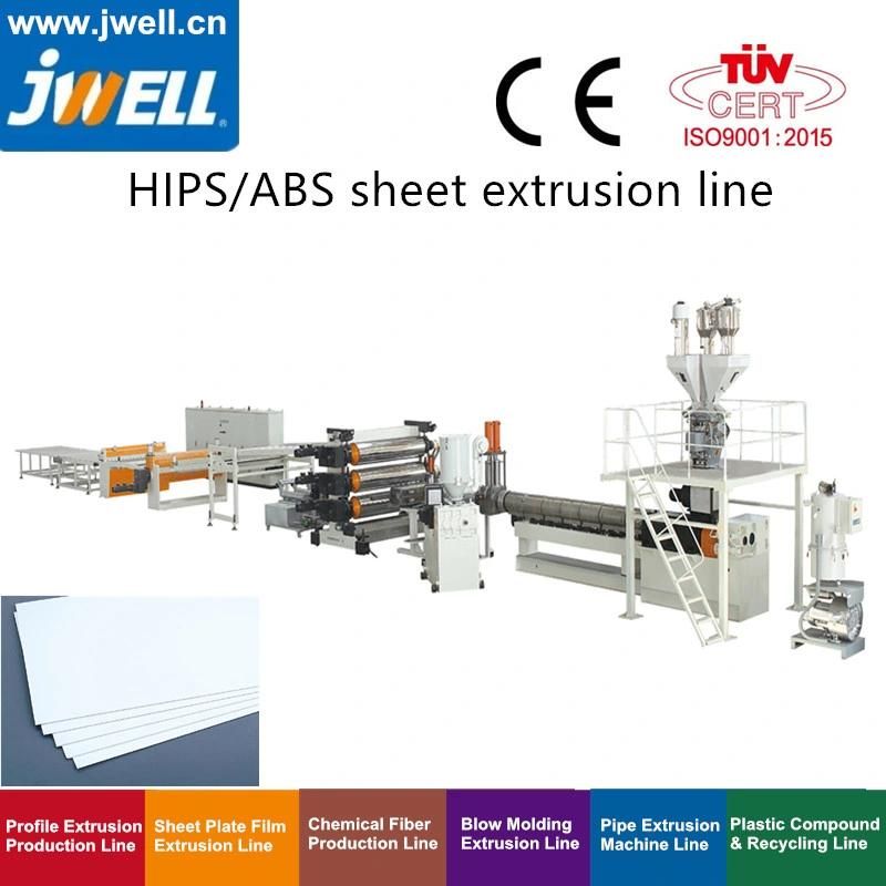 ABS HIPS Refrigerator Sheet Extrusion Line From Jwell Machinery