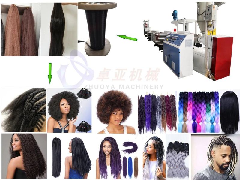Synthetic Human Wig Hair Fiber Braid Making Machine