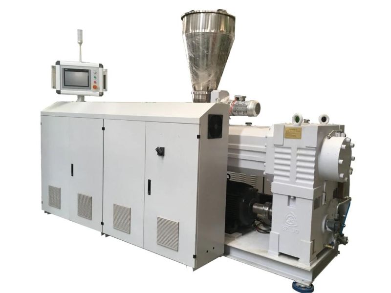 Plastic PVC/UPVC Sjz51/105, Sjz65/132, Sjz80/156, Sjz92/188 Conical Twin Screw Extruder Machine