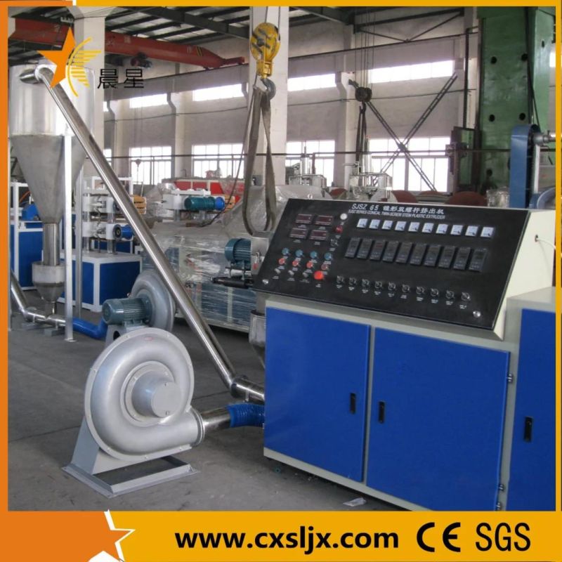 PVC Single Screw Extruder Kneader/ Plastic Granulator /Hot Cutting Pelletizing Machine