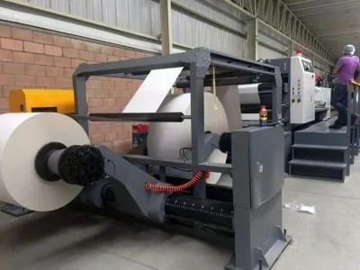 High Speed Paper and Plastic Film PE PP Roll Sheet Cutting Machine