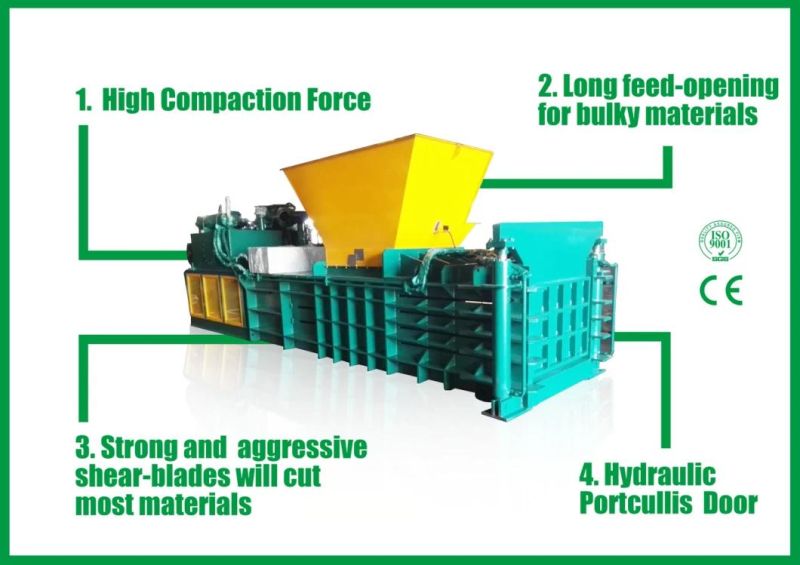 Horizontal Semi Automatic Baling Occ Corrugate Cardboard