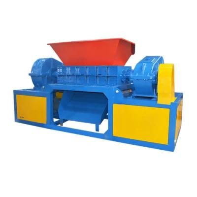 Recycling Sorting Garbage Waste Shredder Twin Shaft Roll Crusher Plastic Cardboard ...