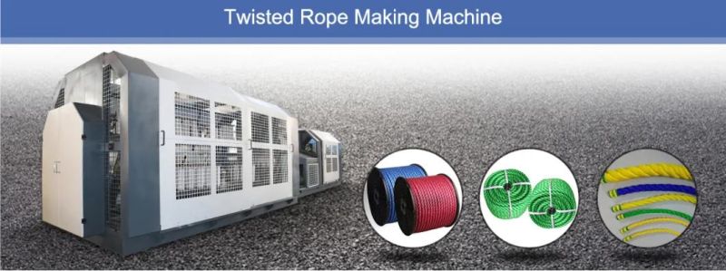 Plastic PP Rope Making Equipment Rope Twisting Machine