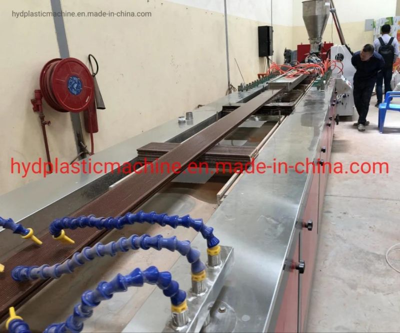 PVC WPC Wood Plastic Composite Decking Profile Making Machines Extrusion Line