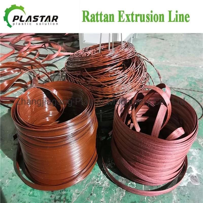 Artificial Plastic Rattan Extrusion Line/PP PE Cane Production Line