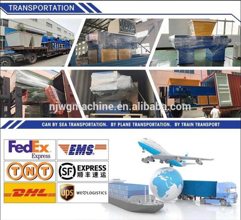 Double Shaft Waste Shredding Plastic Bags Recycling Machines