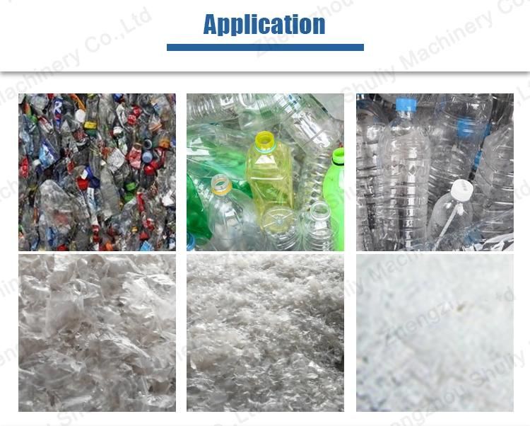 High Capacity Plastic Recycle Machine Plastic Crusher Flakes Pet Bottles Crusher