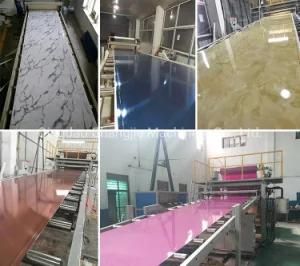 Rigid PVC Artificial Marble Stone Board Making Machine/Extruder Line/Plastic Machinery