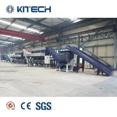 PA PP Ton Jumbo Woven Bags Shredder Regrind Washing Drying Plastic Recycling Machine