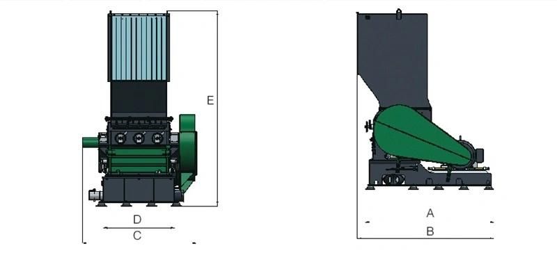 Best Sales Waste Scrap Wood Cardboard Rubber Plastic Film Injection Mold Recycling Crushing Machinery Grinding Granulator