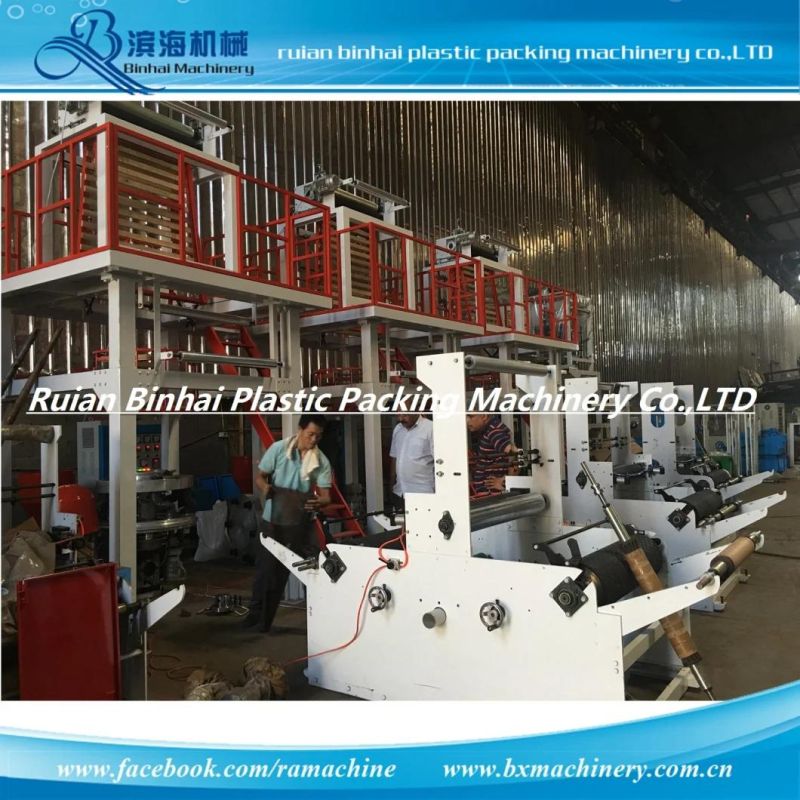 High Output PE Film Blown Machine with Double Die Heads