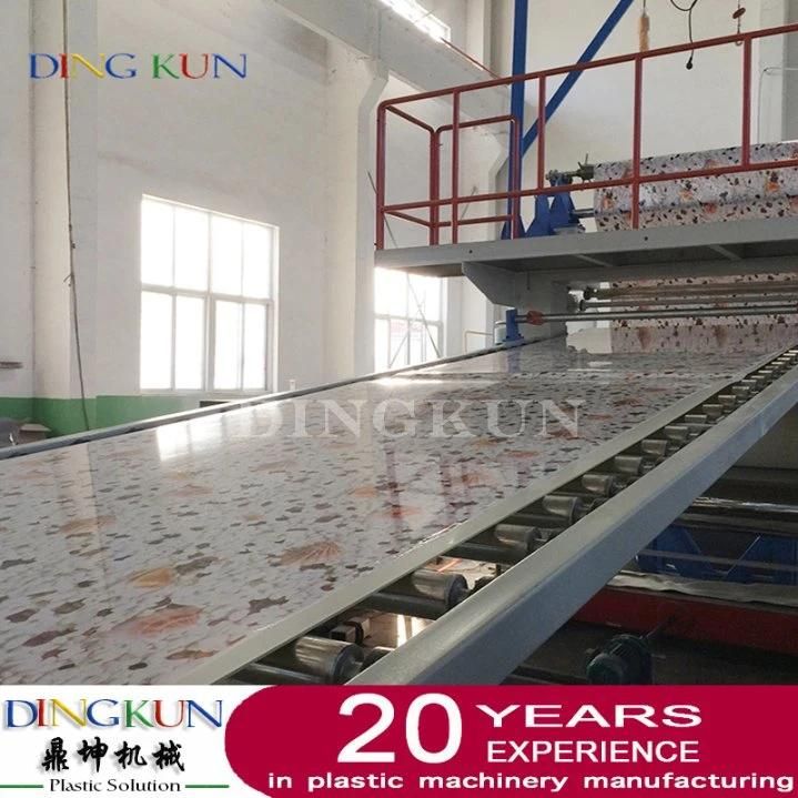 PVC Marble Sheet Profile Extrusion Line Making Machine Conical Twin Screw Machine for Customized Profile