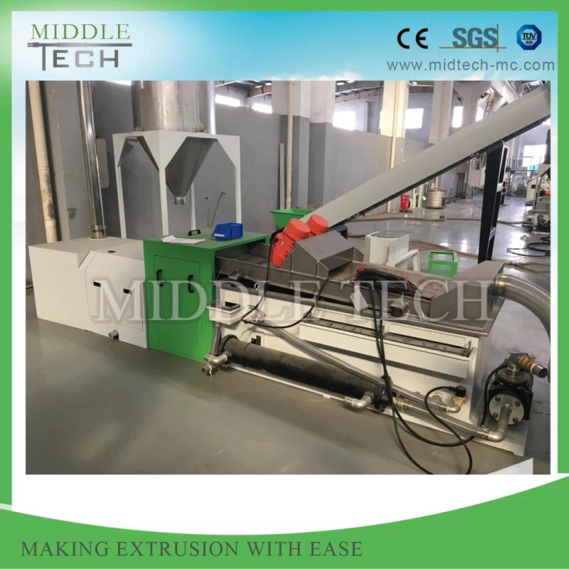 Plastic WPC/PVC Conical Twin Screw Hot Die Face Cutting/Cutter Granulation/ Pelletizing Recycling Extruding Equipment