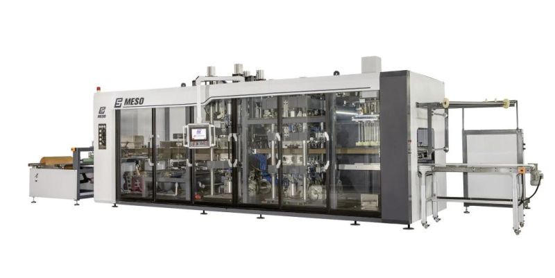 Professional Automatic Multi-Stations Thermoforming Machine Three Station Pressure & Vacuum Forming Machine with CE Certification