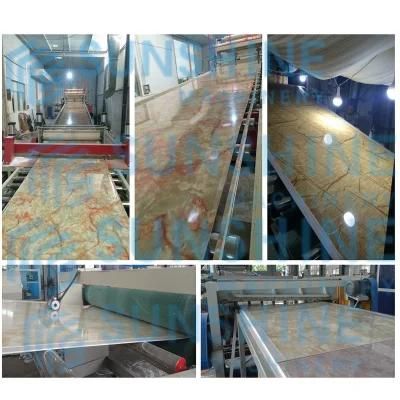PVC Imitation Artificial Marble Decoration Sheet Board Extrusion Line