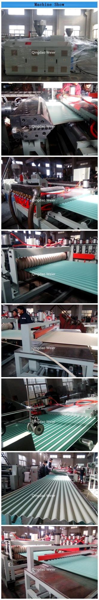 Twin Screw Extruder Machine Line to Make PVC Corrugated Sheet Machine