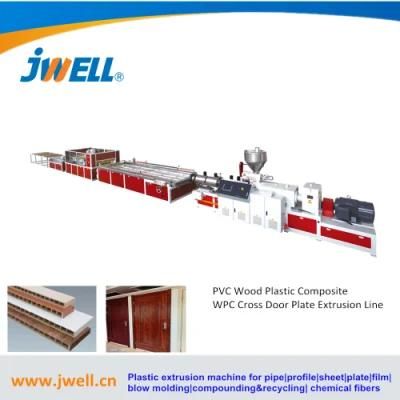 China Jwell WPC Wall Panel, PVC Profile, PP/PE Wood Plastic Profile Extrusion Making ...
