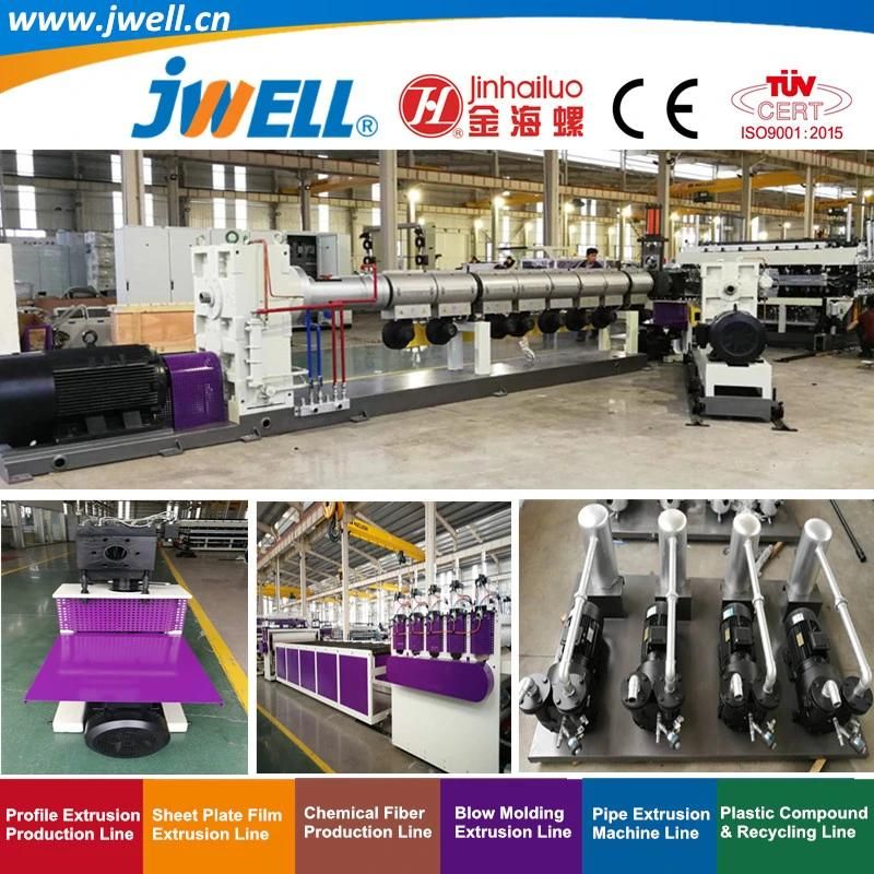 Jwell-PP|PC|PE Plastic Hollow Sheet Recycling Agricultural Making Extruder Machine for Building Construction Template Instead of Woody Plate Line