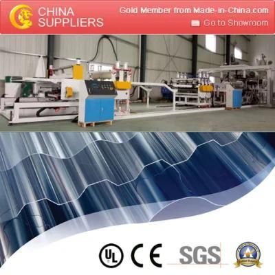 Vinyl Plastic Corrugated Sheet Extrusion Line