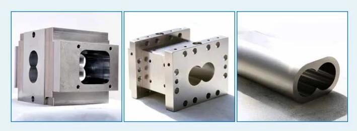 Twin Screw Extruder Parts Screw Barrels Manufacturer for Plastic Machine