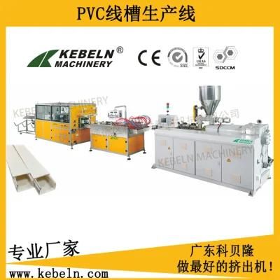 PVC Double Output Cable Trunkings and Cable Pipes Extrusion Machine with Double Screw ...