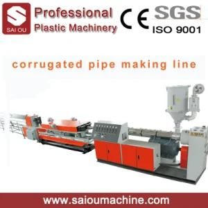 PE PP Single Wall Corrugated Drainage Pipe Making Machine