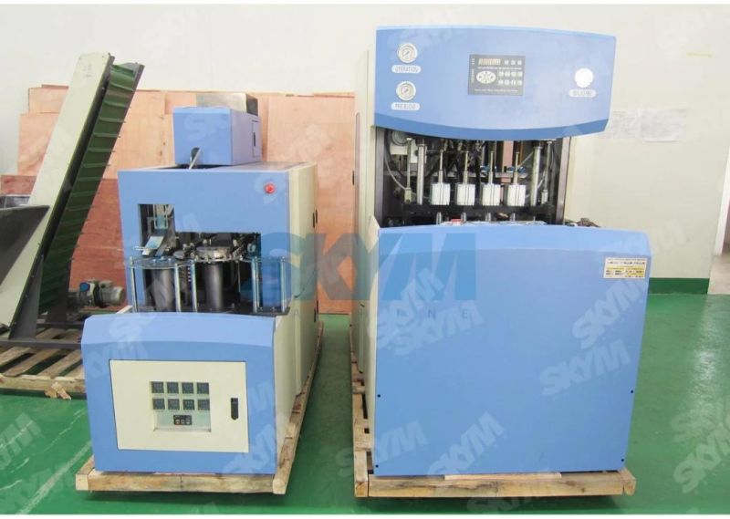 Semi Automatic 4 Cavity Pet Plastic Bottle Blowing Machine for 200ml 500ml 1000ml 2000ml Bottle