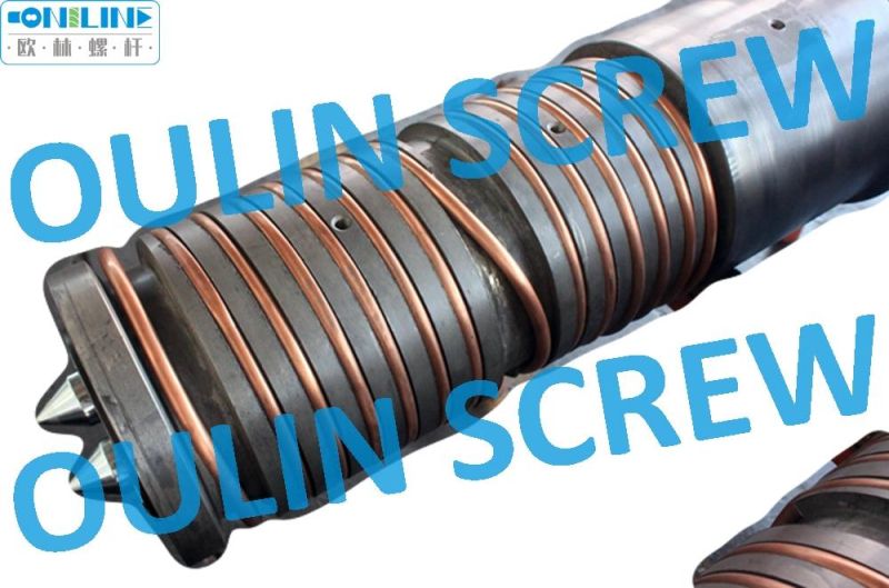 80/156 Twin Conical Screw and Barrel for PVC Extrusion