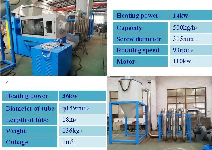 Waste Plastic Bottle Reprocess Recycled Machinery Waste Plastic Recycling Machine