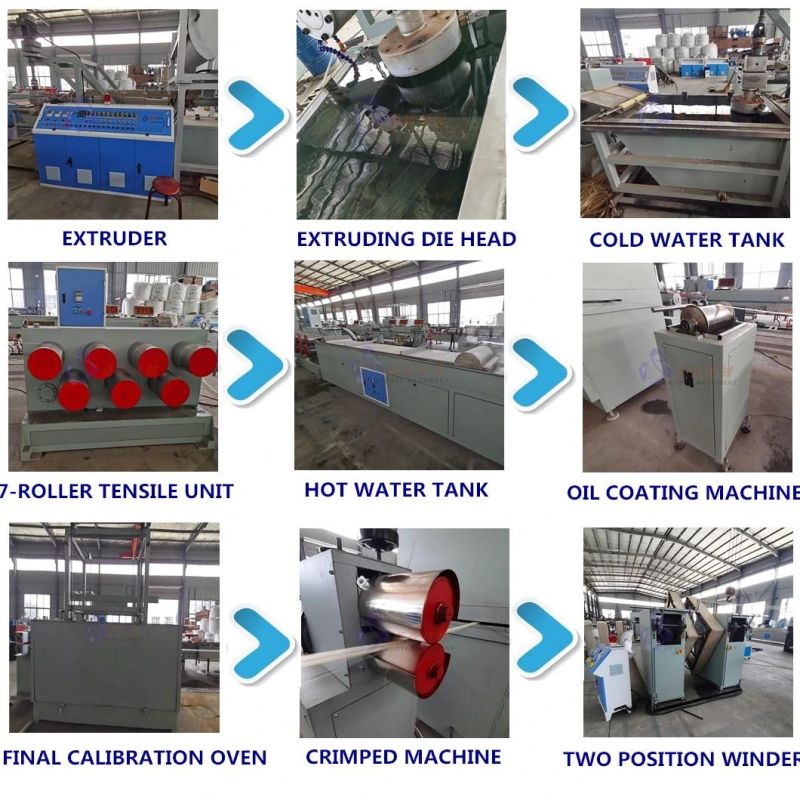 Brush Filament Extrusion Plastic Pet/PP/PBT/HDPE Filament Yarn Making Machinery for Toilet Brush